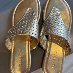 Talbots Gigi Gold metallic sandals